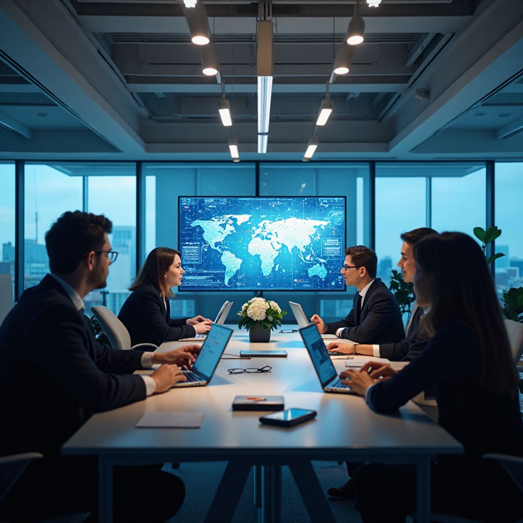 Echipa noastră discutând despre etica AI